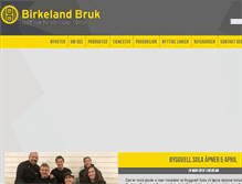 Tablet Screenshot of birkelandbruk.no